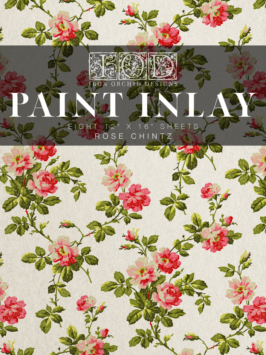 Rose Chintz IOD Décor Paint Inlay Stella Rose Boutique Co